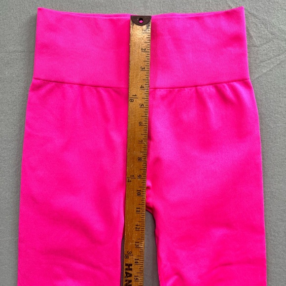 Womens Joy Jab Hot Pink Nylon Blend Athletic Leggings Size S - Picture 3 of 8